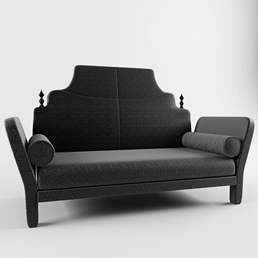 Cozy Chic Sofa 3D model image 1 