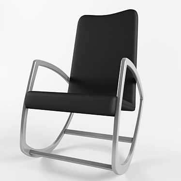 Elegant Rocking Armchair 3D model image 1 