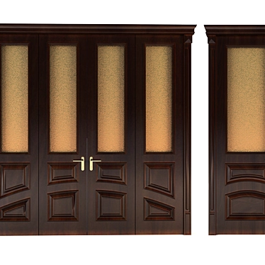 Hasan & Husan Doors: High Quality and Style 3D model image 1 