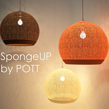 Sponge UP Pendant Light 3D model image 1 