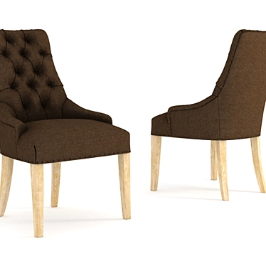 Elegant Albert Arm Chair 3D model image 1 