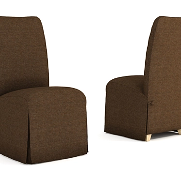 Elegant Slip Skirt Chair 3D model image 1 
