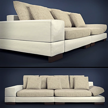 Tokio Modern Sleeper Sofa 3D model image 1 