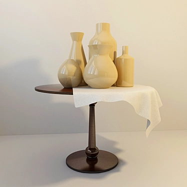 Versatile Tabletop Vases 3D model image 1 