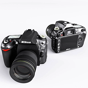 Nikon D90: Superior Photography Power 3D model image 1 