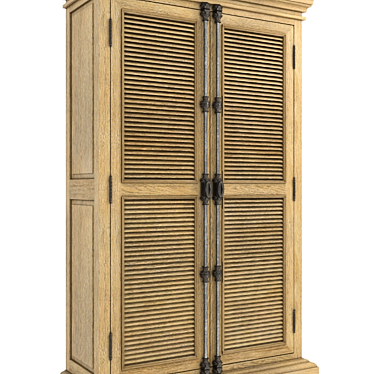 Vintage Shutter Cabinet: Britania 8810 3D model image 1 