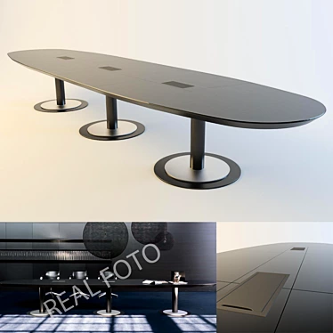 Elegant Conference Table by Fantoni 3D model image 1 