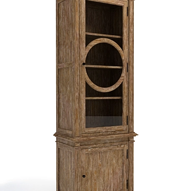 French O-Style Cabinet: Elegance Refined 3D model image 1 