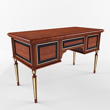 Riva Writing Desk 3D model image 1 