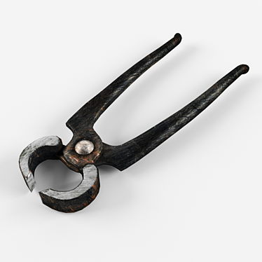 Vintage Pliers 3D model image 1 