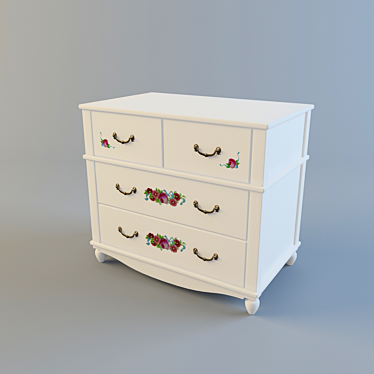 Title: "Sunlit Glade" Chest of Drawers 3D model image 1 