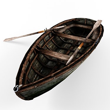 Vintage Boat 3D model image 1 