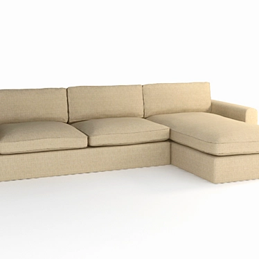 Curations Limited Mons Upholstered Sectional 3D model image 1 