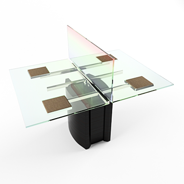 Duo Gamer's Workspace: Ultimate Table 3D model image 1 