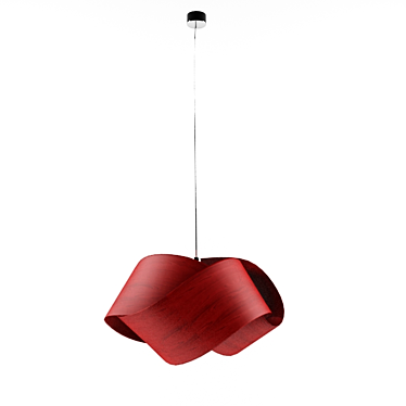 Wooden Glow Pendant: Nut-S 3D model image 1 