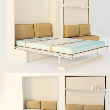 Convertible Bed Frame 3D model image 1 