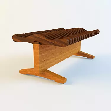 ErgoWave Bench 3D model image 1 