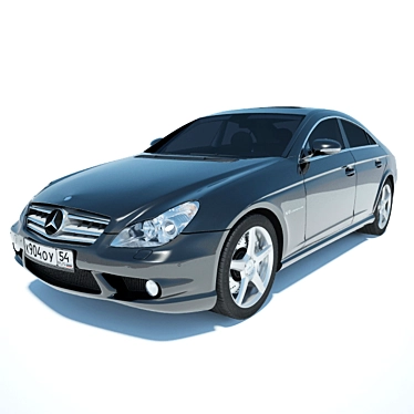 Luxury Performance: Mercedes CLS 55 AMG 3D model image 1 