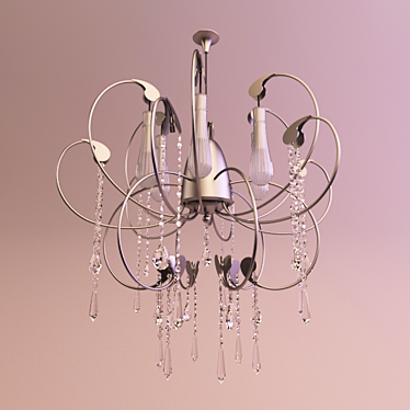 Luxury Crystal Chandelier 3D model image 1 