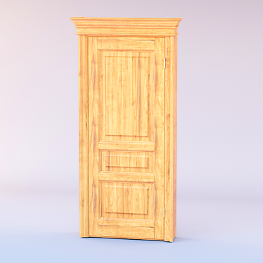 Textured Door 3D model image 1 