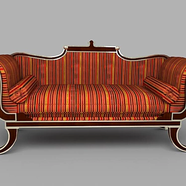 Title: Regency Sofa - Elegant and Comfortable 3D model image 1 