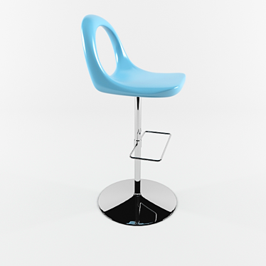 Sleek Bar Stool 3D model image 1 