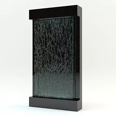 Glass Waterfall Decor 3D model image 1 