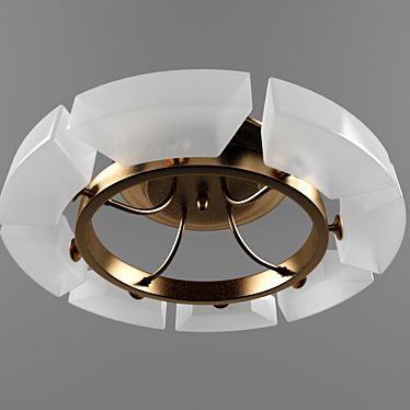 Moderna 65k Polygon Chandelier 3D model image 1 