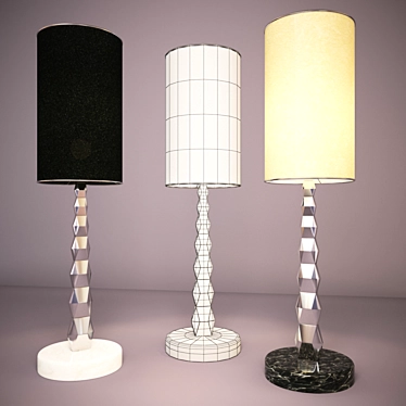 IPE CAVALLI / ZANTAS Stainless Steel Table Lamp 3D model image 1 