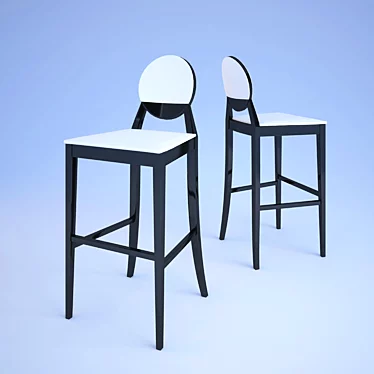 Elegant Deja-vu Dining Chair 3D model image 1 