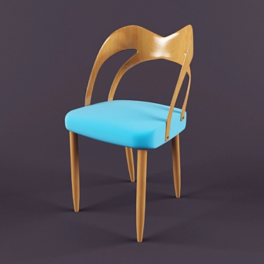 Elegant Modern Chair 3D model image 1 