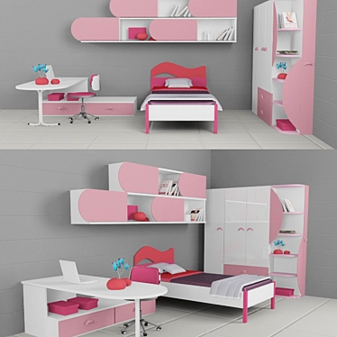 Sweet Dreams Nursery Set 3D model image 1 