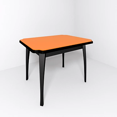 Modern MDF Table with Plastic Coating 3D model image 1 