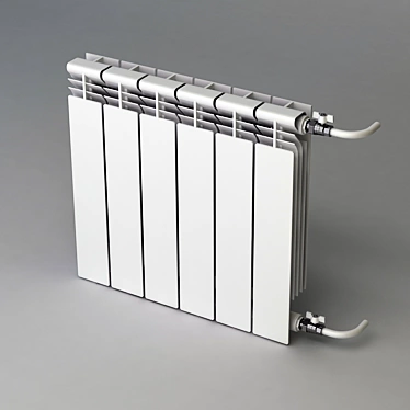 Bimetal Radiator - Efficient Heating Solution 3D model image 1 