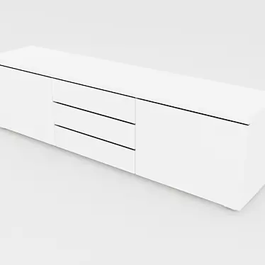 Besto Burs TV Stand 3D model image 1 