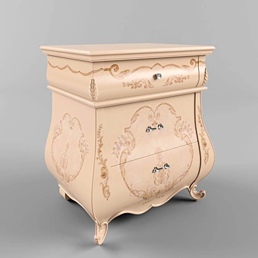 Monreale Bedside Table 3D model image 1 