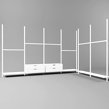 Versatile Storage System: IKEA STOLMEN 3D model image 1 