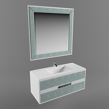 Luxurious Aquaton Murano 105 Basin 3D model image 1 