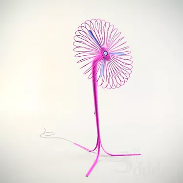 Elegant Swirls - Addi Design Fan 3D model image 1 