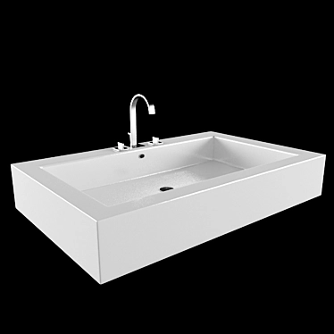 Sleek Duravit Vero Sink 3D model image 1 