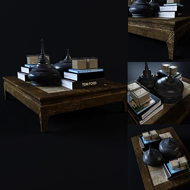 Ethnic Inspired Coffee Table 3D model image 1 