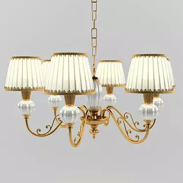 Elegant Classic Chandelier 3D model image 1 