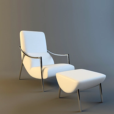 Modern Comfort: Bontempi Amit Chair 3D model image 1 