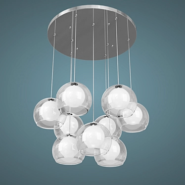 CHIARO German Design Chandelier 3D model image 1 