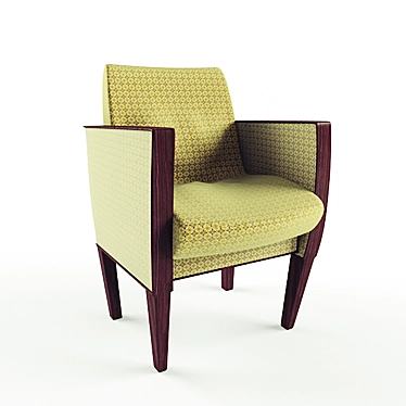 Contemporary Texture Armchair 3D model image 1 