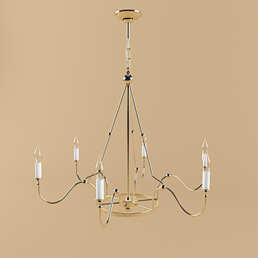 Elegant Ciani Chandelier 3D model image 1 