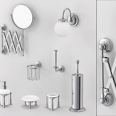 Stilmar Bathroom Accessories Collection 3D model image 1 