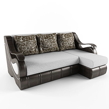 Elegant "Victoria" Corner Sofa 3D model image 1 