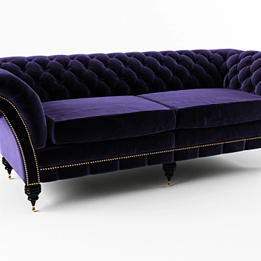 Classic Chesterfield Sofa 3D model image 1 