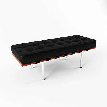 Title: Viscorbel Bench: Stylish Seating Solution 3D model image 1 